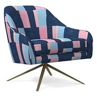 Roar & Rabbit™ Swivel Chair - Patterned | West Elm