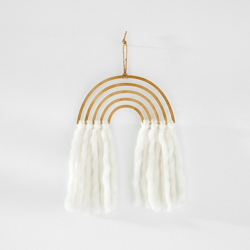 Pauline Stanley Studio Brass Wall Hanging - Rainbow | West Elm