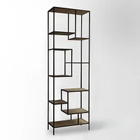 Reclaimed Pine & Iron Bookcase (31.5") | West Elm