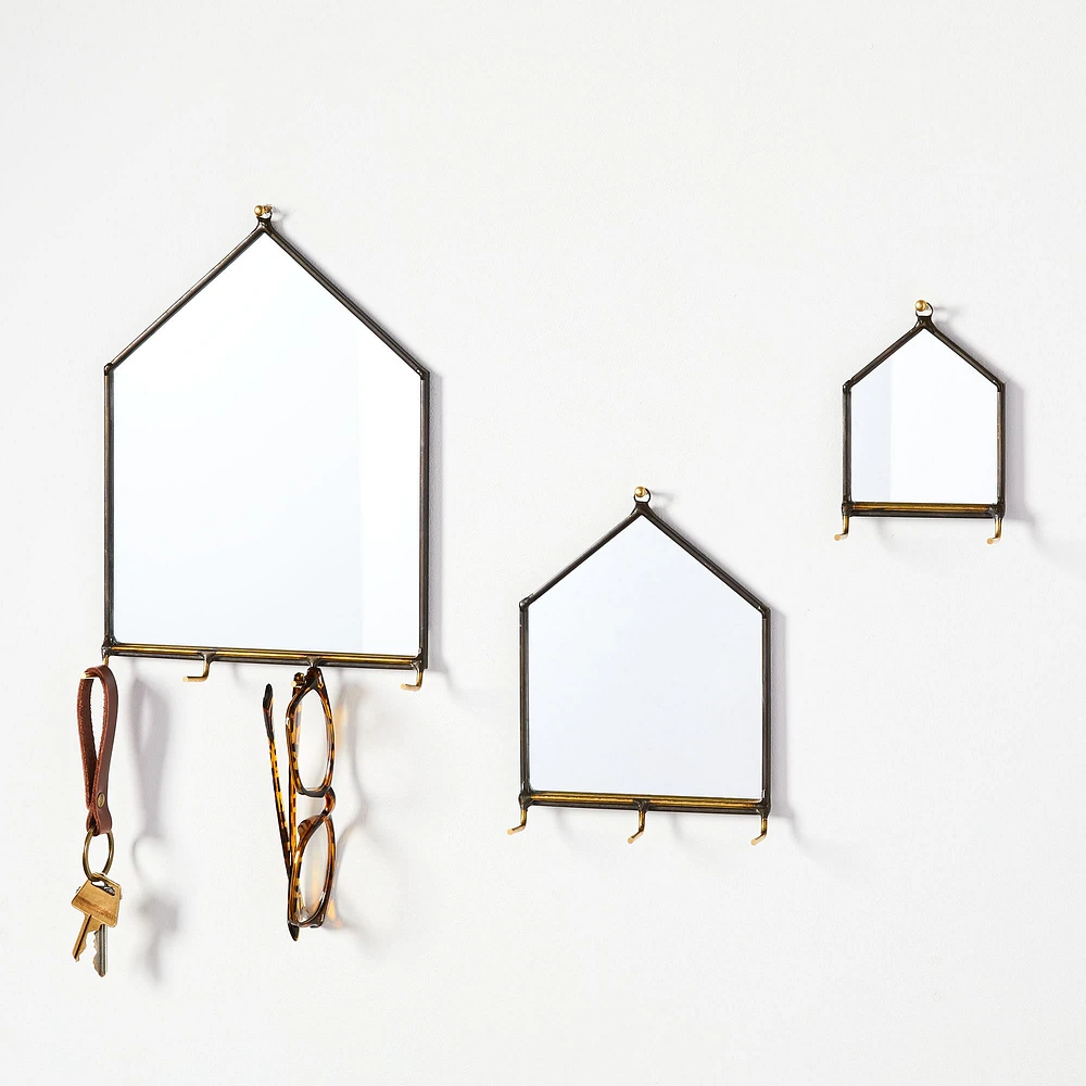 SZKLO Glass House Mirror Wall Organizers | West Elm