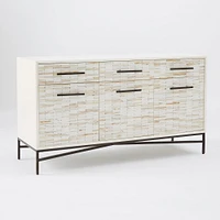 Wood Tiled Media Console (54") | West Elm