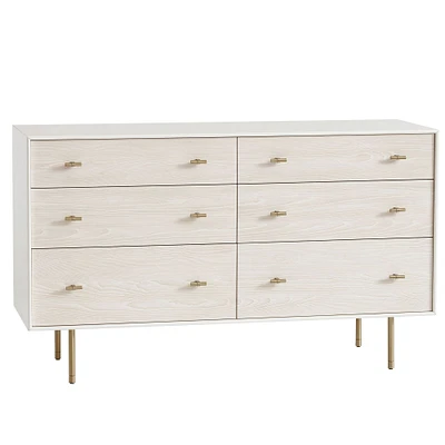 Modernist Kids 6-Drawer Dresser (56") - White | West Elm