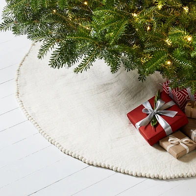 Felt Pom Pom Tree Skirt | West Elm