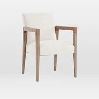 Wrapped-Arm Upholstered Dining Chair  | West Elm