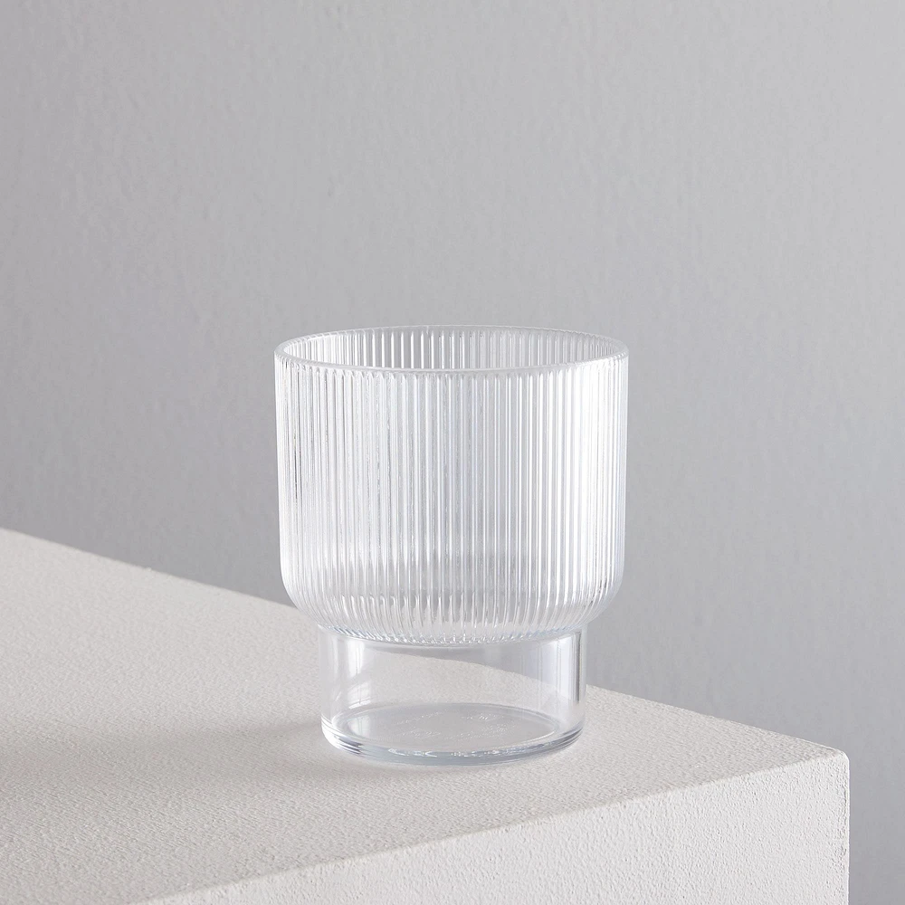 Fluted Acrylic Drinking Glasses | West Elm