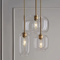 Sculptural 3-Light Pebble Chandelier | West Elm