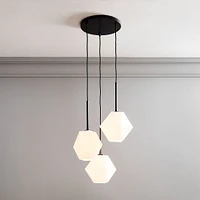 Sculptural 3-Light Faceted Chandelier | West Elm