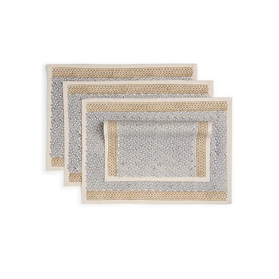 Sustainable Threads Moonlight Placemats (Set of 4) | West Elm