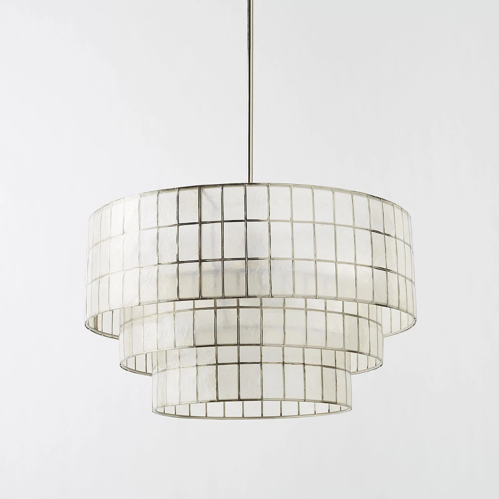 Capiz Tiered Chandelier (24") | West Elm