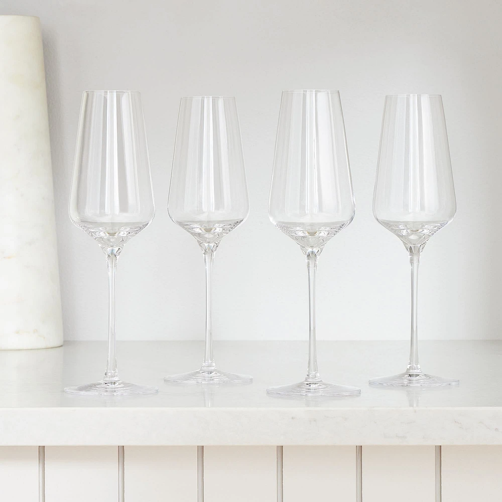 Starlight Lead-Free Crystal Champagne Glass Sets | West Elm