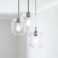 Sculptural 3-Light Pebble Chandelier | West Elm