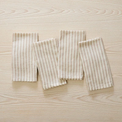 European Striped Linen 20x20 Napkin Sets | West Elm