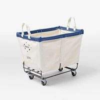 Steele Canvas Basket on Wheels | West Elm