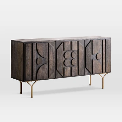 Pictograph Buffet Table - Carbon | West Elm