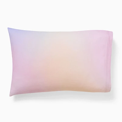 Rainbow Watercolor Jersey Pillowcase Set | West Elm