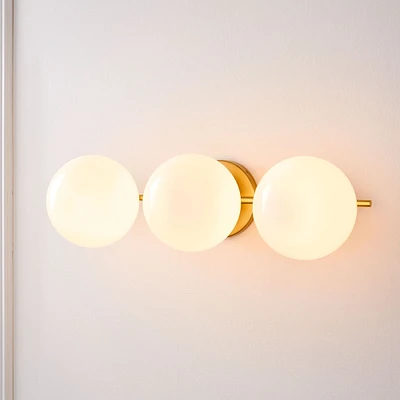 Sphere + Stem Wall Sconce, 3 Light | West Elm