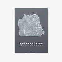 Native Maps City Prints | West Elm