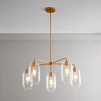 Sculptural 5-Light Pebble Chandelier | West Elm