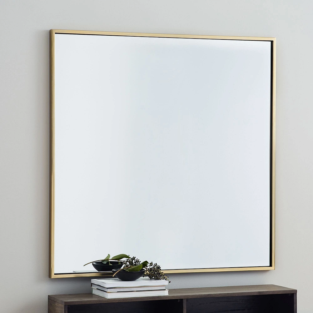 Metal Frame Square Wall Mirror | West Elm