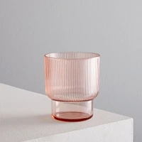 Fluted Acrylic Short Drinking Glass Sets | West Elm