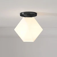 Sculptural Faceted Flush Mount | West Elm