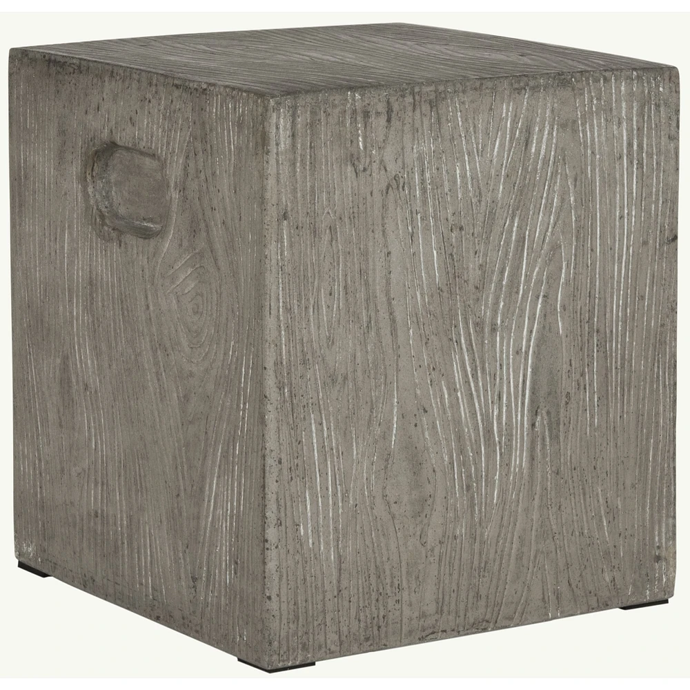 Cube Concrete Outdoor Accent Table (14.9") | West Elm