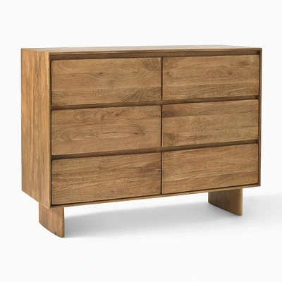 Anton Solid Wood Narrow 6-Drawer Dresser (48") | West Elm