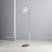 Sculptural Glass Faceted Floor Lamp | West Elm