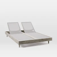 Portside Outdoor Textilene Double Chaise Lounge | West Elm