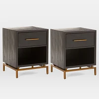 Alexa Burnished Nightstand (20") | West Elm