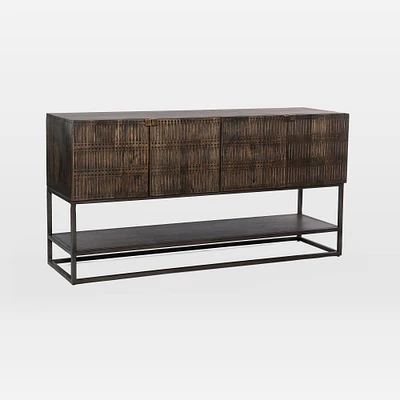 Carved Mango Wood Media Console (56") | West Elm