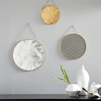 Gilded Pendant Antique Brass Dimensional Wall Art | West Elm