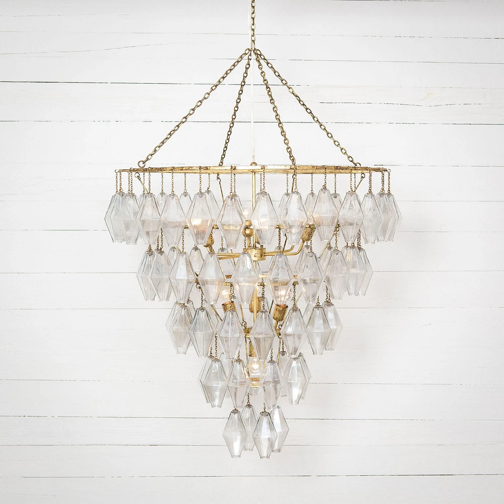 Grand Waterfall Cascading Chandelier (39") | West Elm