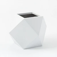 Faceted Modern Fiberstone Indoor/Outdoor Planters | West Elm