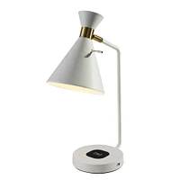 Cylinder Wireless Charging & USB Task Lamp | Modern Lighting | West Elm