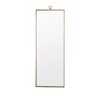 Metal Frame Antique Gold Floor Mirror | West Elm