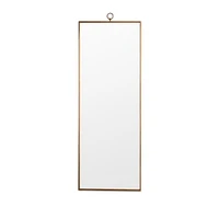 Metal Frame Antique Gold Floor Mirror | West Elm