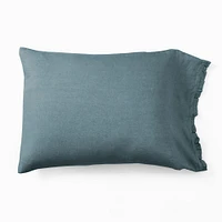 European Flax Linen Ruffle Sheet Set & Pillowcases | West Elm