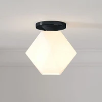 Sculptural Faceted Flush Mount | West Elm