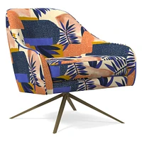 Roar & Rabbit™ Swivel Chair - Patterned | West Elm