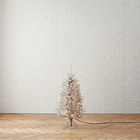 Tinsel Tuscany Christmas Tree - Silver | West Elm