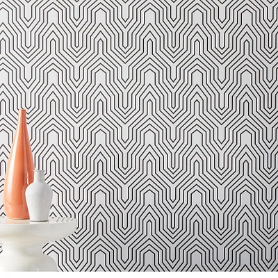 Drop It MODERN Labyrinth Wallpaper | West Elm