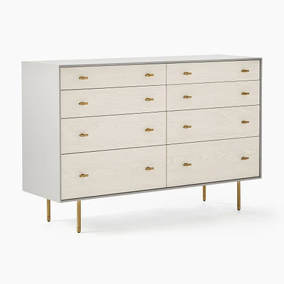 Modernist Wood & Lacquer 8-Drawer Dresser (58") - Winter Wood | West Elm