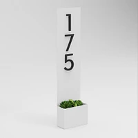 Post & Porch Customizable Standing Tall Address Planter | West Elm