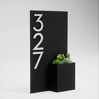 Post & Porch Customizable Curb Appeal Address Planter | West Elm