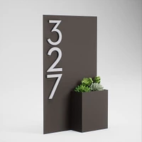 Post & Porch Customizable Curb Appeal Address Planter | West Elm