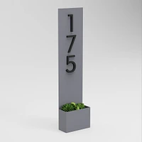 Post & Porch Customizable Standing Tall Address Planter | West Elm