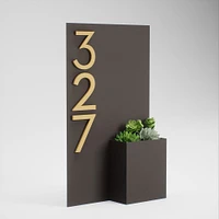 Post & Porch Customizable Curb Appeal Address Planter | West Elm