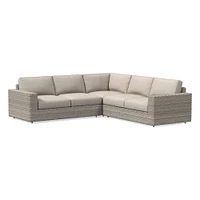 Urban Outdoor 3-Piece L-Shaped Sectional Cushion Covers | West Elm