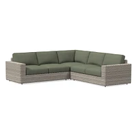 Urban Outdoor 3-Piece L-Shaped Sectional Cushion Covers | West Elm